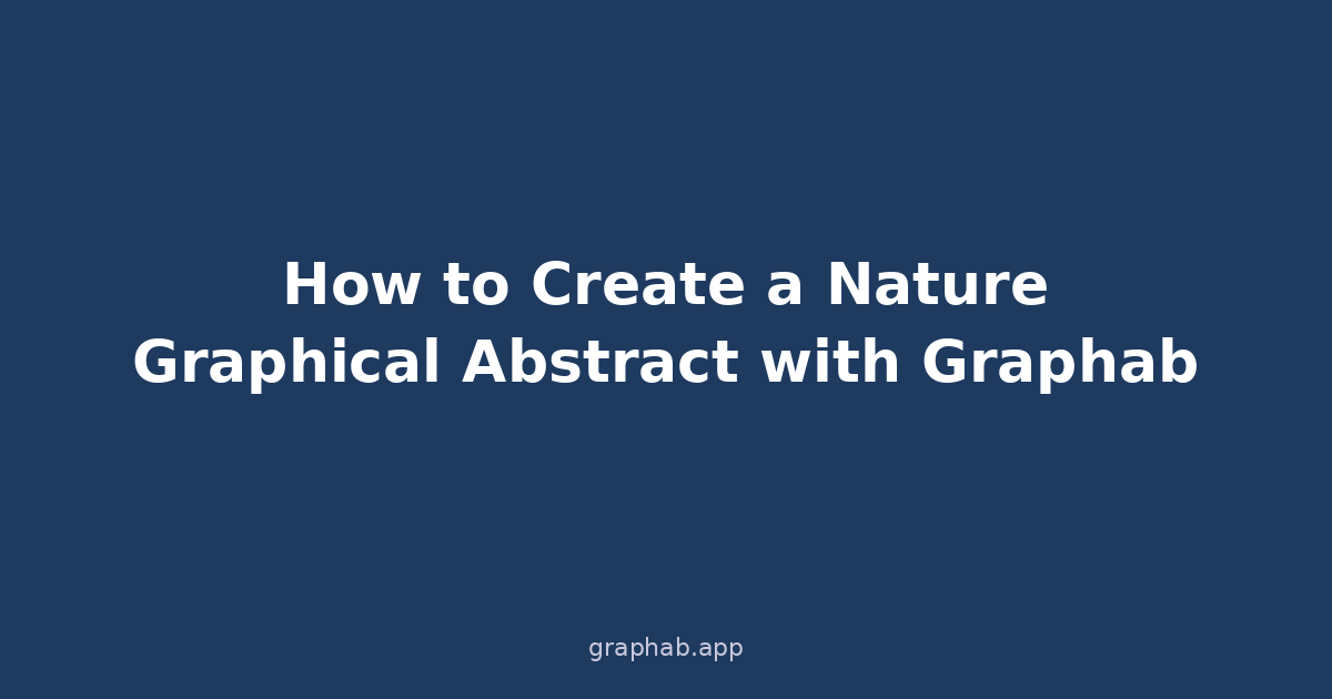 使用 Graphab 制作 Nature 图形摘要