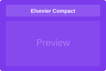 Compact template for Elsevier