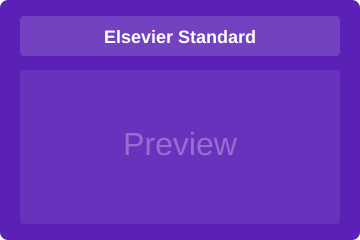 Standard template for Elsevier